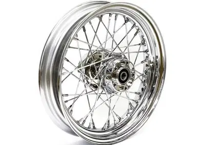 Ruota posteriore a 40 raggi cromata 16x3 per Dyna  - Annuncio 9211973