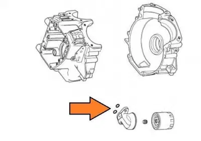 Guarnizione oring supporto filtro olio per Twin Ca  - Annuncio 9053867