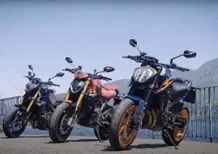 Monster SP vs KTM Duke 890 R vs MT-09 SP: SFIDA in strada e in pista [VIDEO]