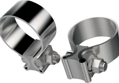 Coppia Fascette acciaio inox da 1 3/4" (45 mm) rif Khrome Werks - Annuncio 9172990