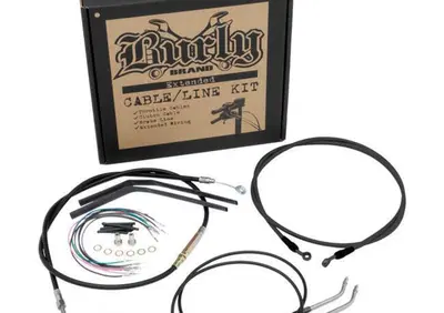 Kit cavi Softail per manubrio alto 18'' (46cm) ner  - Annuncio 8552702