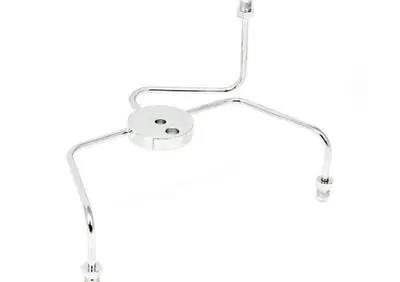 Sdoppiatore cromato con attacchi AN-3 per piastre  - Annuncio 8560252