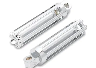 Pedaline Arlen Ness 10 Gauge cromate con adattator - Annuncio 8560874