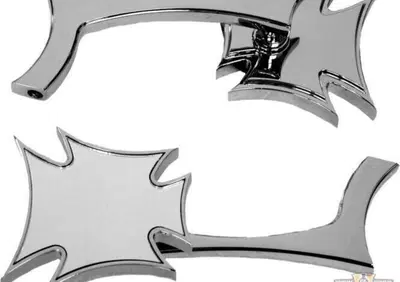 Specchietti Croce Maltese cromati Custom Chrome  - Annuncio 8546657