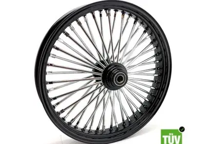Ruota anteriore nera e cromo Big Spoke 48 raggi 23  - Annuncio 8560284