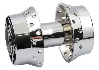 Mozzo posteriore 40 fori Cromato doppia flangia pe  - Annuncio 8559467