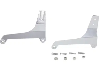 Piastre cromate per schienalino Sissy Bar fisso pe  - Annuncio 9036706