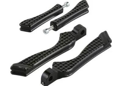 Pedaline Rebuffini Knurled Mini cromate con adatta  - Annuncio 8562754