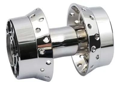 Mozzo posteriore 40 fori Cromato doppia flangia Pe  - Annuncio 8559449