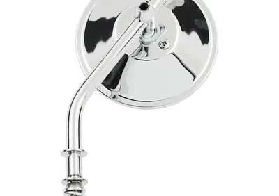 Specchietto rotondo da 4" (10cm) stelo corto croma  - Annuncio 8546741