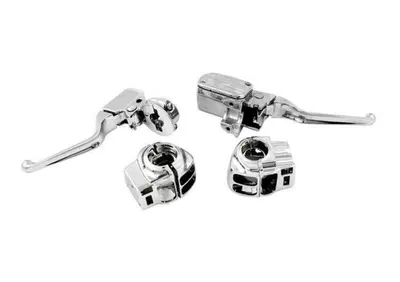 Kit comandi manubrio cromati per disco doppio da 1  - Annuncio 8562153