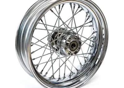 Ruota posteriore a 40 raggi cromata 17x4,5 per Dyn  - Annuncio 9211975