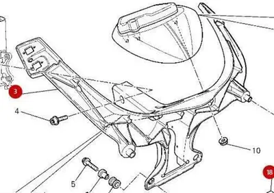 SUPPORTO FANALE ANTERIORE Ducati - Annuncio 9279585