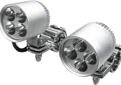 Luci laterali LED Rivco cromate da 50 mm con morse  - Annuncio 9076806