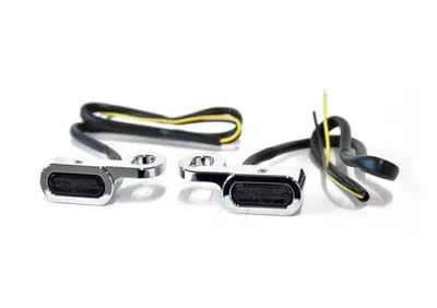 Frecce cromate con lenti fume' omologate a LED per  - Annuncio 8560488