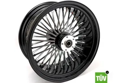 Ruota posteriore nera e cromo Big Spoke 48 raggi 1  - Annuncio 8560262