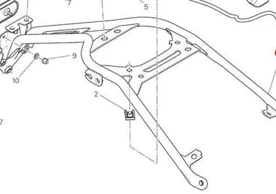 SUPPORTO PORTATARGA Ducati - Annuncio 9300327