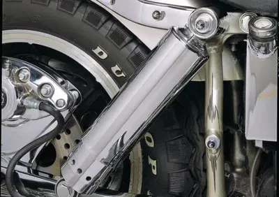 Ammortizzatori 13,5" cromati, chiusi per FL Shovel  - Annuncio 8549227