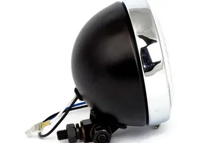 Faro anteriore 4 1/2'' Highway Hawk nero e cromato  - Annuncio 8557974