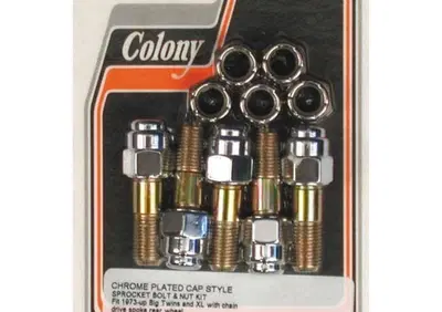 Viti cap e dadi cromati per corona Per Sportster d  - Annuncio 8559995