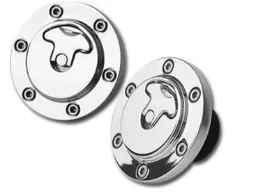 Tappi benzina finti aeronautici cromati Custom Chr  - Annuncio 8550499