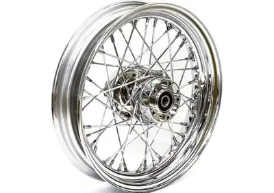 Ruota anteriore 16 x 3 - 40 raggi cromata per Tour  - Annuncio 9196698