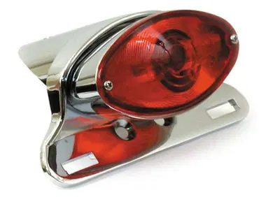 Faro posteriore Cateye con supporto cromato - omol  - Annuncio 8557870