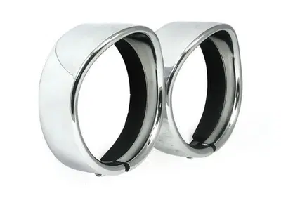 Ghiere per fari supplementari da 4,5” Visored crom  - Annuncio 8558472