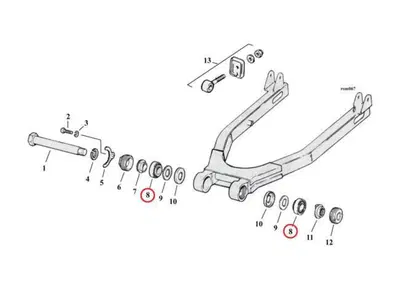Cuscinetto forcellone Sportster dal 1974 al 1981 M  - Annuncio 8549590