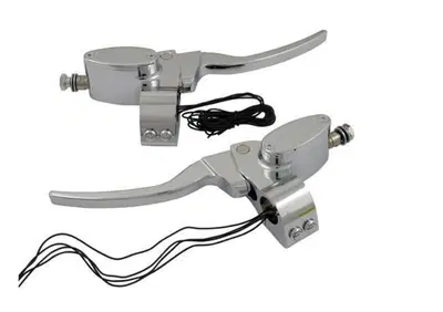 Comandi manubrio Custom cromati singolo disco con  - Annuncio 8562249