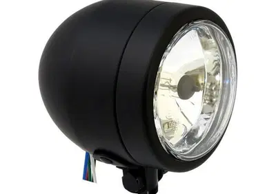 Faro anteriore 4" alogeno nero omologato Motorcycl  - Annuncio 8557983