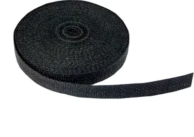 Benda paracalore nera per scarichi larga 2,5 cm lu  - Annuncio 8546789