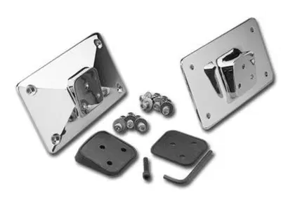 Portatarga USA inclinato cromato universale per ta  - Annuncio 8548210