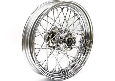 Ruota anteriore a 40 raggi cromata 16x3 Per Tourin  - Annuncio 9210878