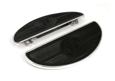 Pedane ovali guidatore NON ammortizzate kit cromat  - Annuncio 9356428