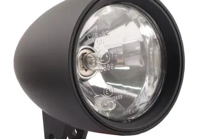 Faro anteriore 4 1/2" nero - omologato con luce di  - Annuncio 8828573