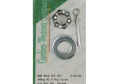 Kit bulloneria cromata per perno ruota posteriore  - Annuncio 8560461