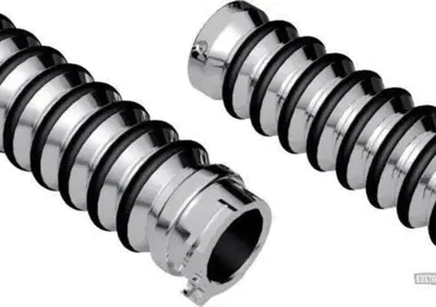 Manopole Ness retro cromate con gomme nere per acc Arlen Ness - Annuncio 8549454