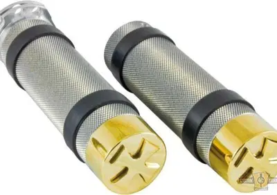 Manopole Young retro croce lucide + ottone per acc  - Annuncio 8549471