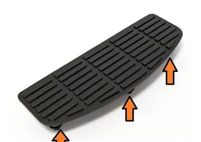 Tappetino nero con antivibranti per pedane rettang  - Annuncio 8987041