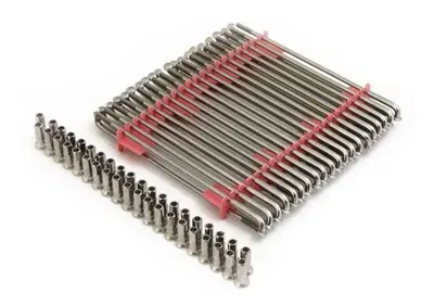 Raggi 16" lisci cromatii set 40 raggi + nipples co  - Annuncio 8558313