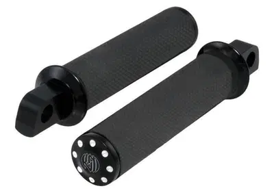 Pedaline RSD Tracker nere e cromate con adattatore  - Annuncio 8562716