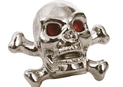 Tappini valvola Skull Head cromati Trik Topz  - Annuncio 8558600