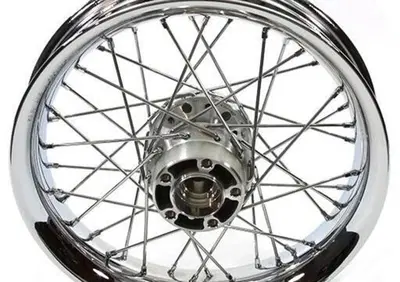 Ruota posteriore a 40 raggi 16x3 cromata low profi  - Annuncio 9065069