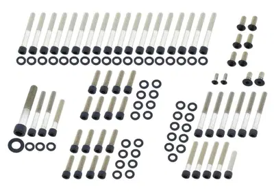 Kit viti coperchi motore nere opache per Sportster  - Annuncio 9408940