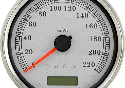 Contakilometri elettronico 5" argento e inox per S Drag Specialties - Annuncio 9042465