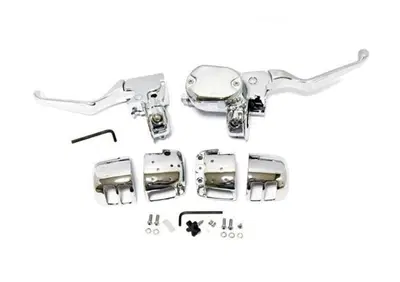 Kit comandi manubrio cromati per disco doppio (SE  - Annuncio 8562165