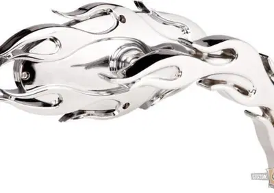 Specchietto Ness Tech Flamed sinistro cromo Arlen Ness - Annuncio 8546706