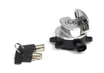 Blocchetto chiave accensione cromato per Road King  - Annuncio 8549684