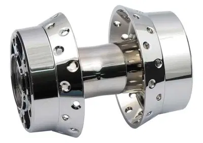 Mozzo posteriore 40 fori Cromato doppia flangia Pe  - Annuncio 8559454